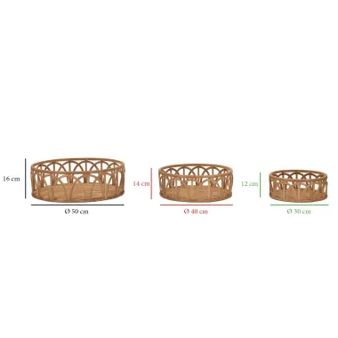 S/TASCHE FUJI TRIS 50x16-40x14-30x12 cm